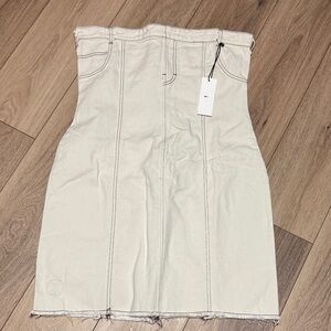 Stylish Cream Mini Dress